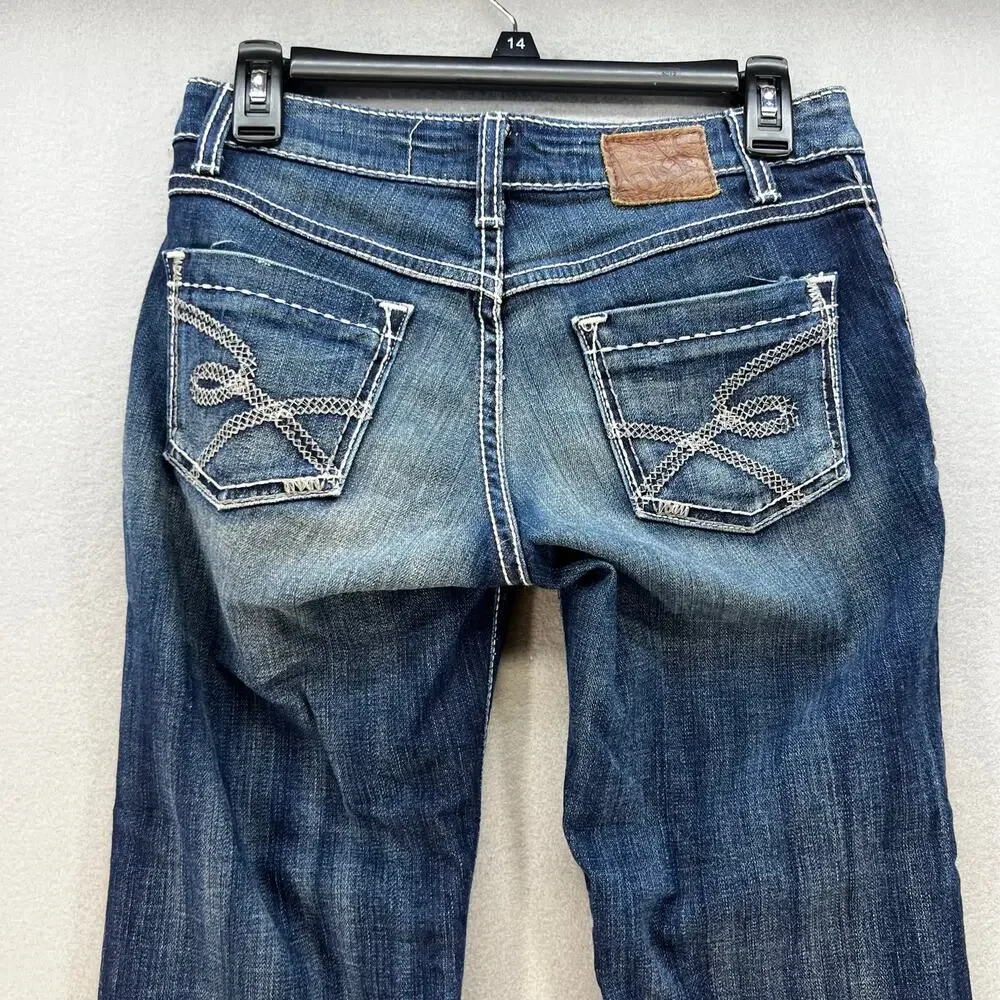 BKE Jeans Women's 26 (2) Dark Blue Kate Capri Stretch Preppy Normcore Casual - Picture 3 of 14